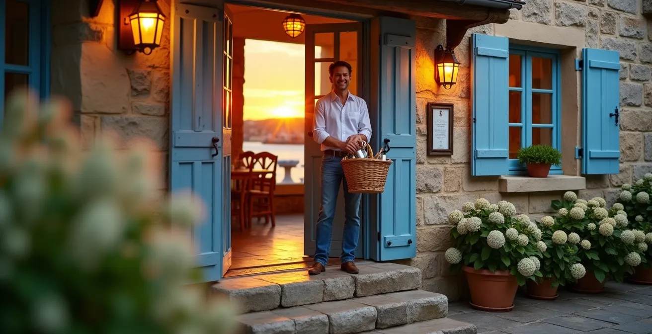 Petit hôtel de charme breton avec vue sur le port de Camaret