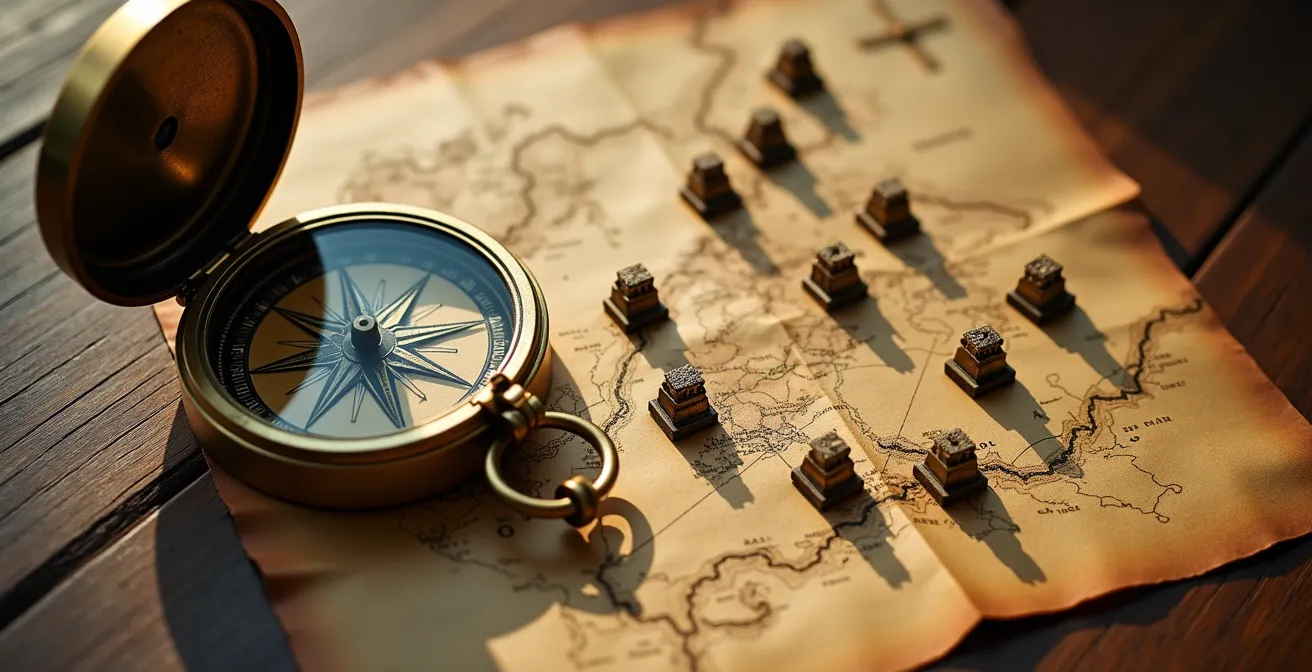 Carte de France montrant la répartition géographique des 12 sites majeurs Vauban classés UNESCO